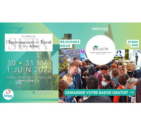 Save the date : Tricycle au Salon des Achats & Workspace 2022 !