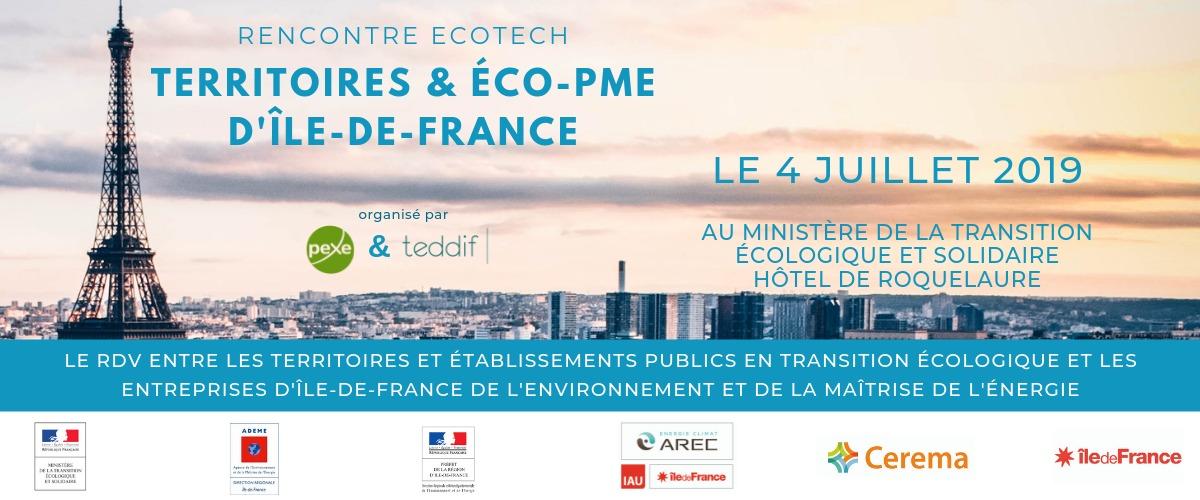 Rencontre Ecotech Territoires et éco-PME d'Île-de-France - 4 juillet 2019