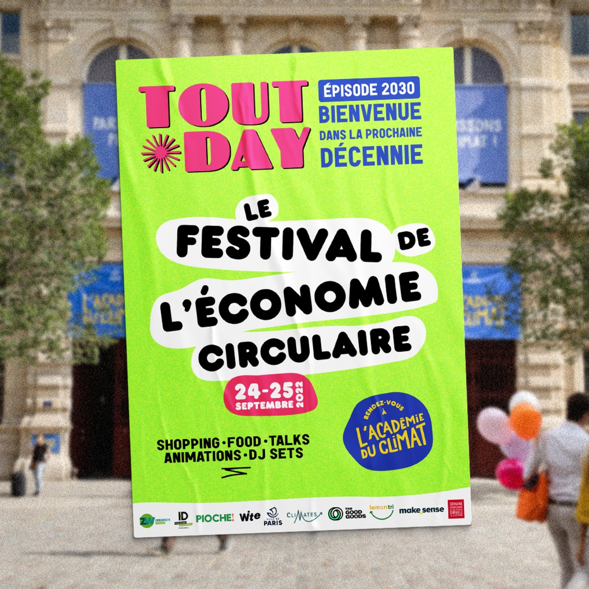 [Appel à manifestation d'intérêt] Participez au Festival de L'Économie circulaire les 24 et 25 septembre à L'Académie du Climat