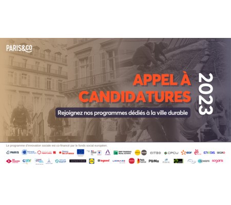 [Appel à candidatures] À partir du 9 février 2023  : candidatez aux programmes ville durable de Paris&Co !