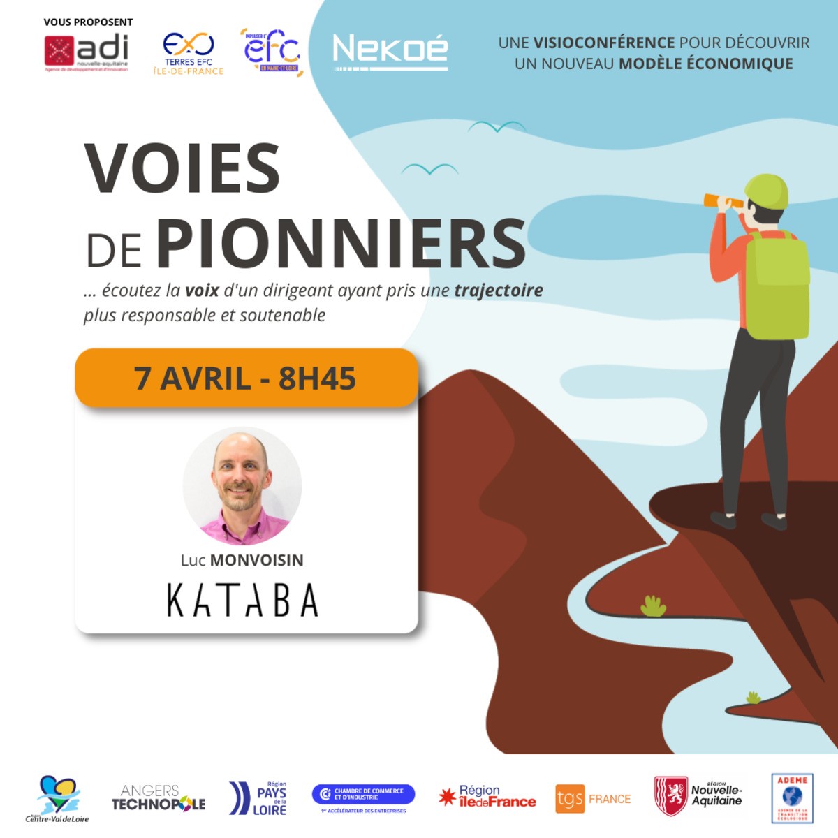 Voies de Pionniers 7 avril  avec Luc Monvoisin - Président-cofondateur KATABA