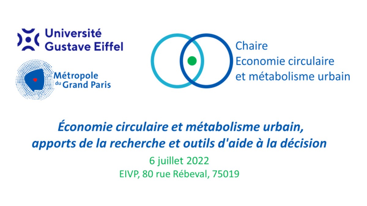 Économie circulaire et métabolisme urbain, apports de la recherche et outils d'aide à la décision 